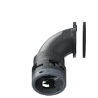 TEAFLEX - Raccordo a 90 flangia poliammide IP66 senza spigoli nero FL29. 6BFL29