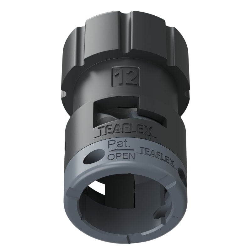 TEAFLEX - FEMM. IP66 NERO SFA12 3/4' 20F