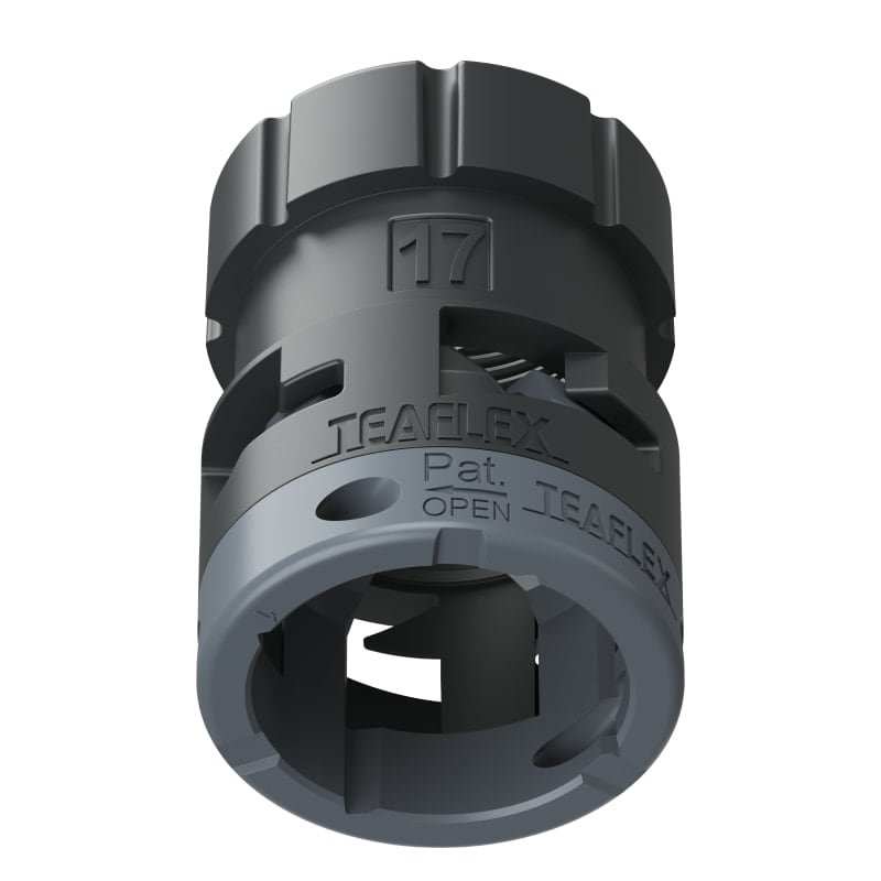TEAFLEX - FEMM. IP66 NERO SFA17 15/16'