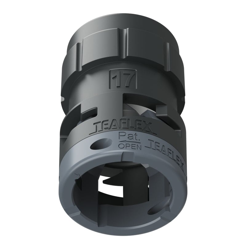 TEAFLEX - FEMM. IP66 NERO SFB17 15/16'