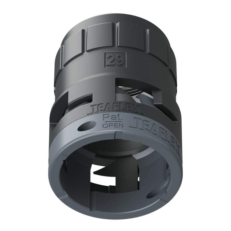 TEAFLEX - FEMM. IP66 NERO SFB29 1'7/16