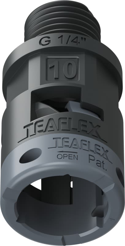 TEAFLEX - RACC. NERO IP66 SM10 G 1/4'