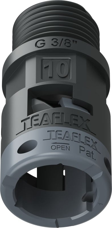 TEAFLEX - RACC. NERO IP66 SM10 G 3/8'