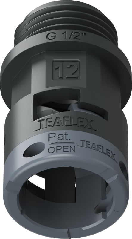 TEAFLEX - RACC. NERO IP66 SM12 G 1/2'