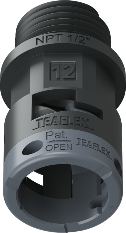 TEAFLEX - RACC.NERO IP66 SM12 NPT 1/2'