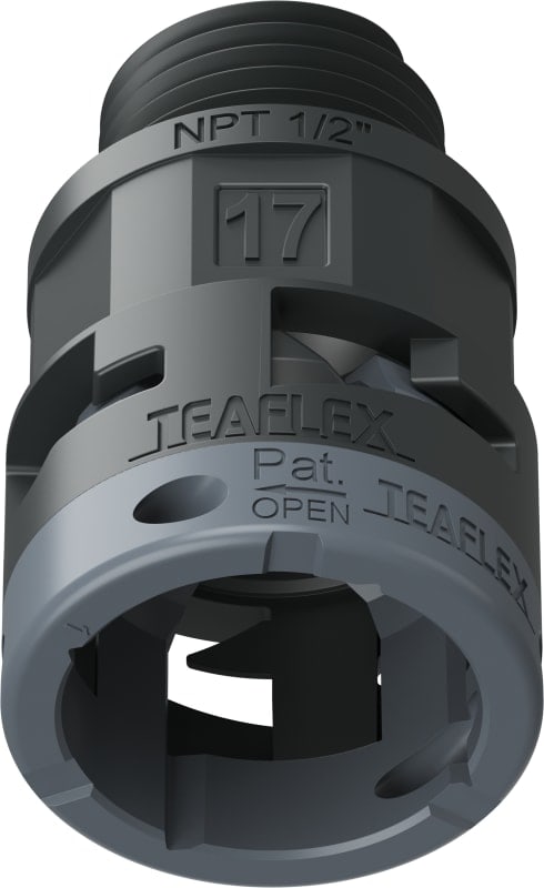 TEAFLEX - RACC.NERO IP66 SM17 NPT 1/2'