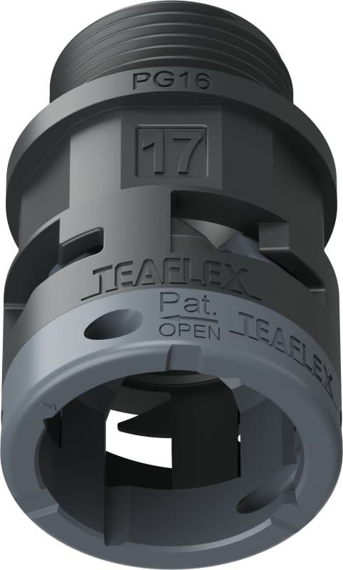 TEAFLEX - RACC.NERO   IP66 SM17  PG16 6BSM17P16