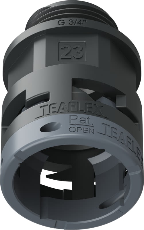 TEAFLEX - RACC. NERO IP66 SM23 G 3/4'