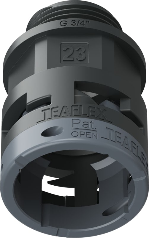 TEAFLEX - RACC. NERO IP66 SM23 G 3/4'