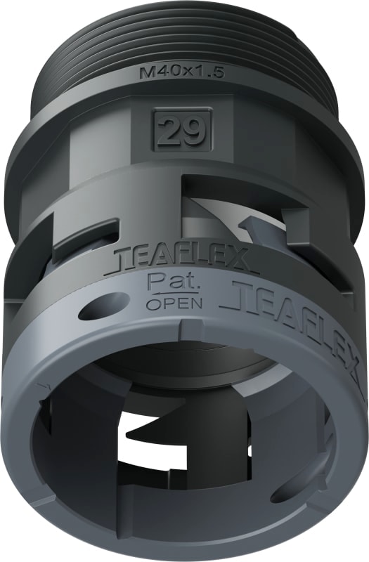 TEAFLEX - RACC.NERO   IP66 SM29  M40X1,5 6BSM29M40
