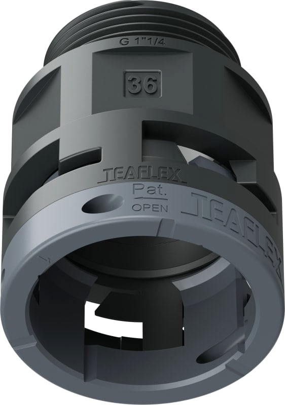 TEAFLEX - RACC. NERO IP66 SM36 G1'1/4 6BSM36G06