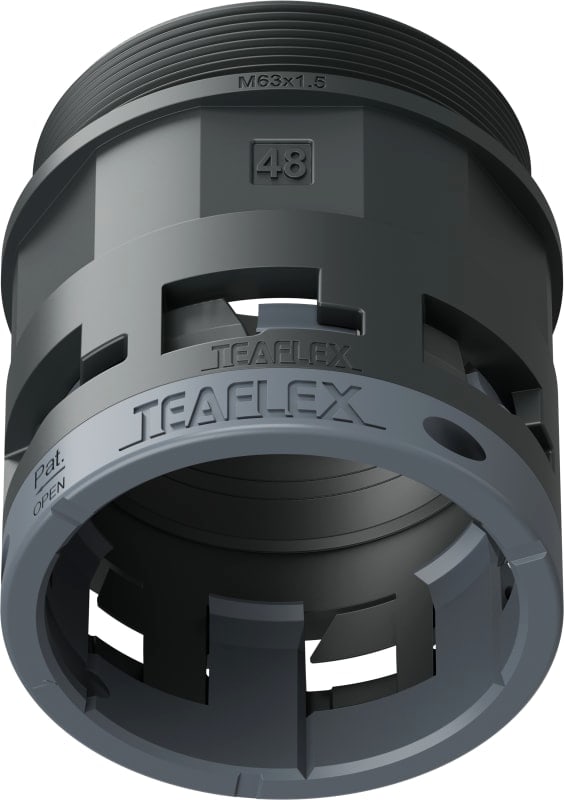 TEAFLEX - RACC.NERO IP66 SM48 M63X1,5 6BSM48M63