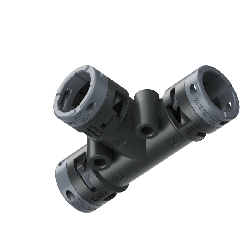 TEAFLEX - RACC. T NERO IP66 12-12-12