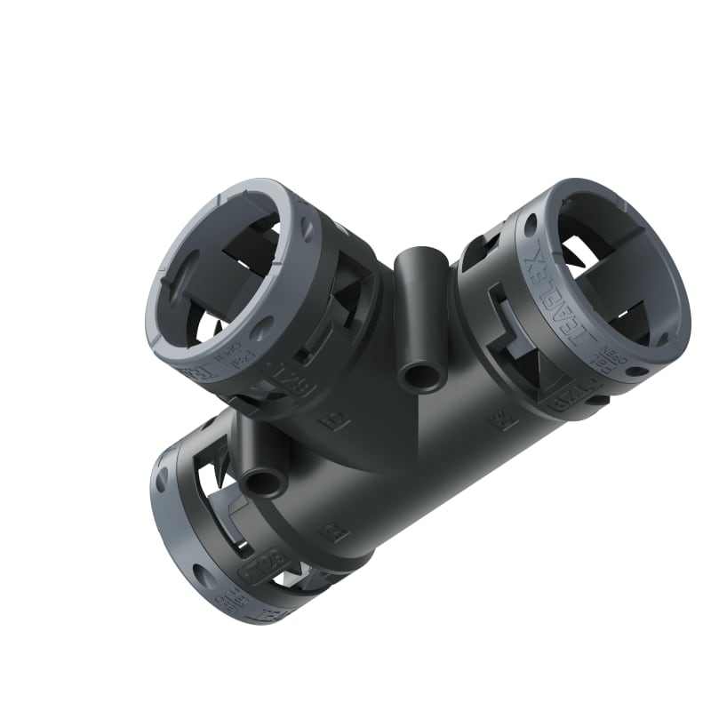 TEAFLEX - RACC. T NERO IP66 29-29-29