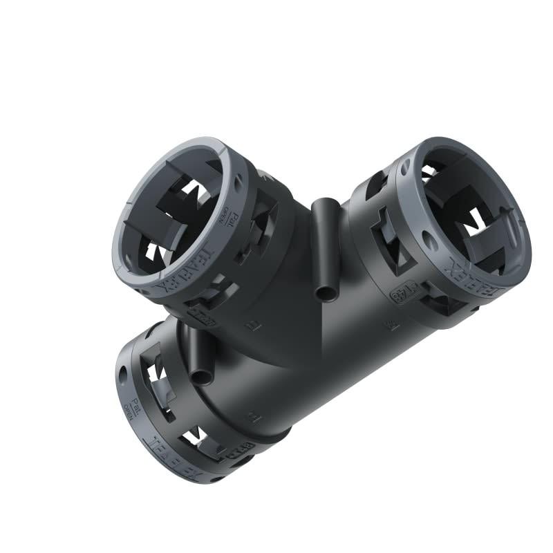 TEAFLEX - RACC. T NERO IP66 48-48-48
