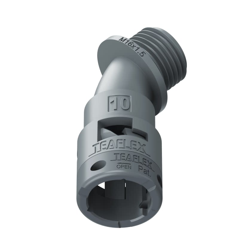 TEAFLEX - CURVA 45 IP66 BF10 M16 GRIGI 6GBF10M16
