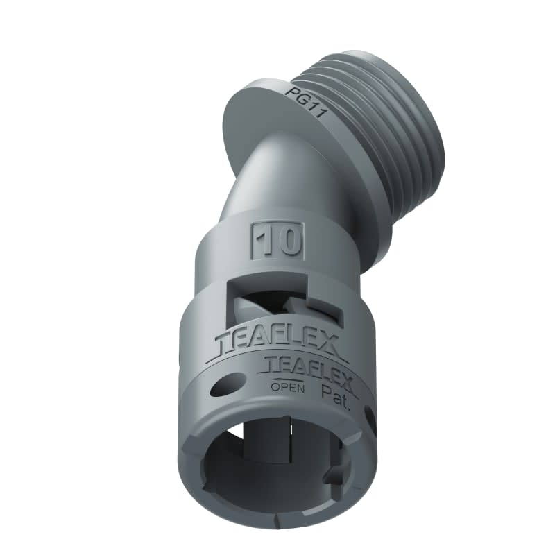 TEAFLEX - CURVA 45 IP66 BF10 PG11 GRIGI 6GBF10P11