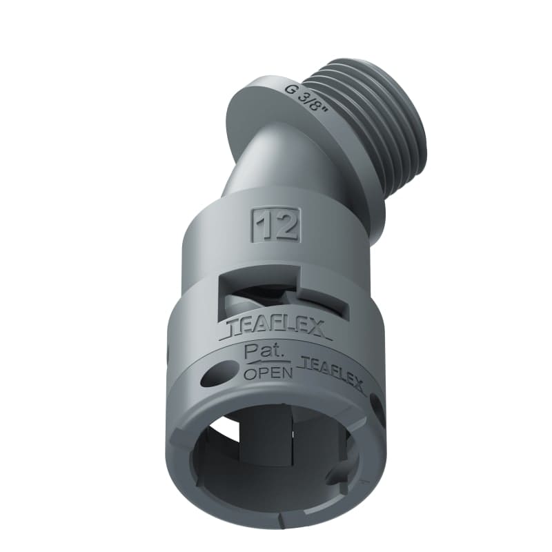 TEAFLEX - CURVA 45 IP66 BF12 3/8GRIGI