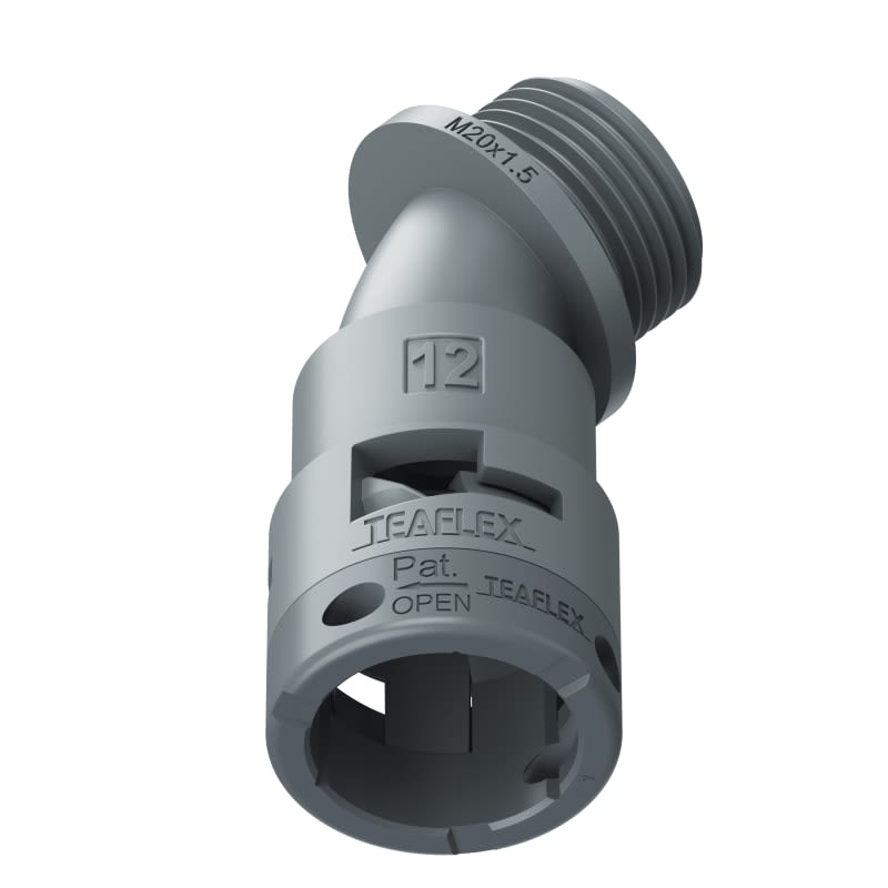 TEAFLEX - CURVA 45 IP66 BF12 M20 GRIGI 6GBF12M20