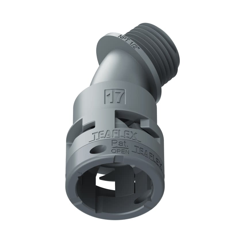 TEAFLEX - CURVA45 IP66 17NPT 1/2'GRIGIO