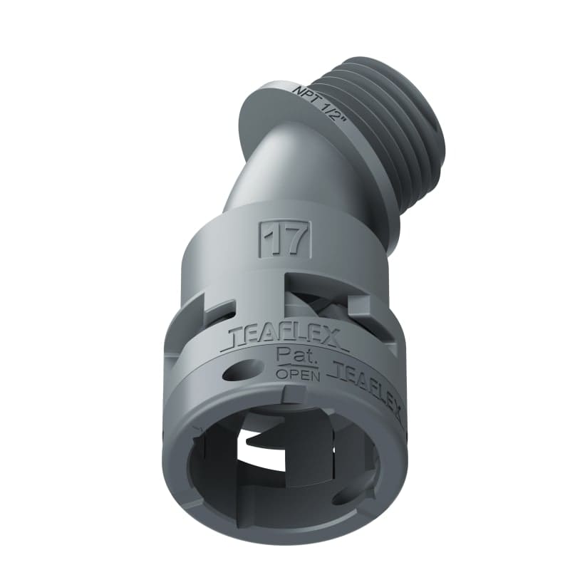 TEAFLEX - CURVA45 IP66 17NPT 1/2'GRIGIO
