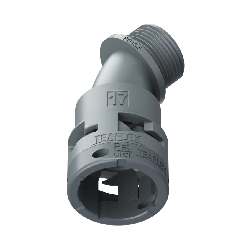 TEAFLEX - CURVA 45 IP66 BF17 PG13 GRIGI 6GBF17P13