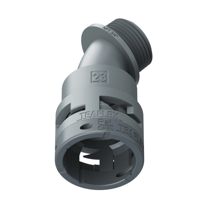 TEAFLEX - CURVA45 IP66 23NPT 3/4'GRIGIO