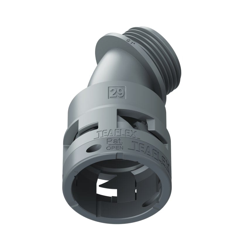 TEAFLEX - CURVA 45 IP66 BF29 1' GRIGIO
