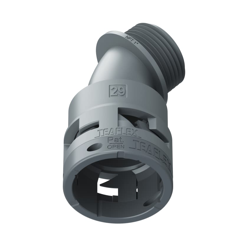TEAFLEX - CURVA45 IP66 29NPT 1' GRIGIO 6GBF29N05