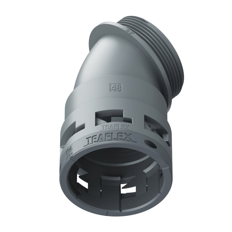 TEAFLEX - CURVA 45 IP66 BF48 2'   GRIGIO