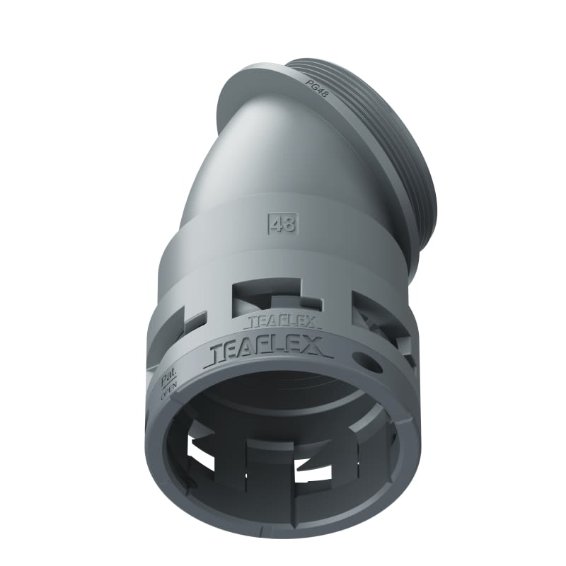 TEAFLEX - CURVA 45 IP66 BF48 PG48 GRIGI 6GBF48P48