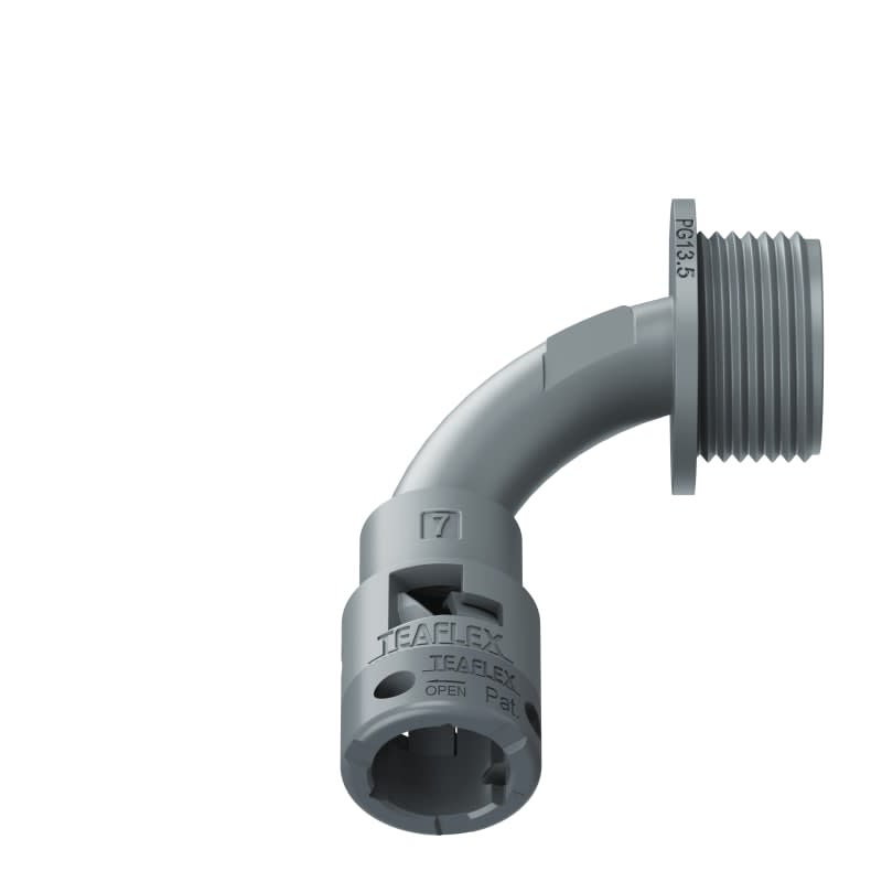 TEAFLEX - CURVA 90 IP66 BN07 PG13 GRIGI 6GBN07P13