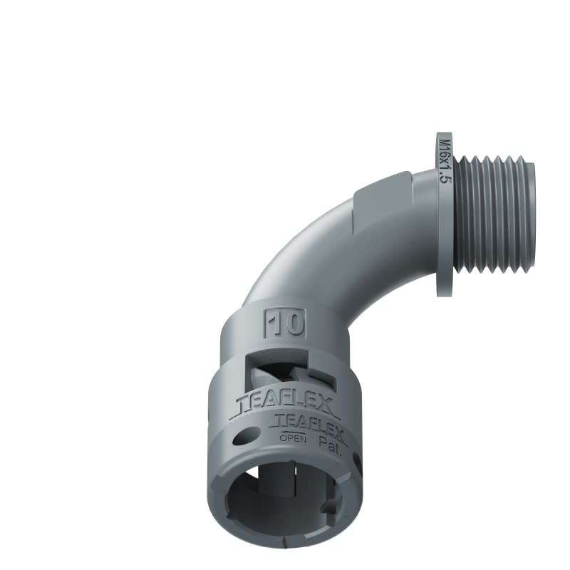 TEAFLEX - CURVA 90 IP66 BN10 M16  GRIGI 6GBN10M16