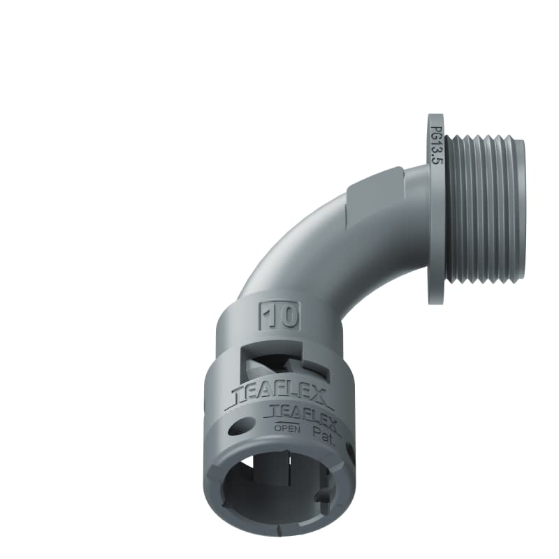 TEAFLEX - CURVA 90 IP66 BN10 PG13 GRIGI 6GBN10P13