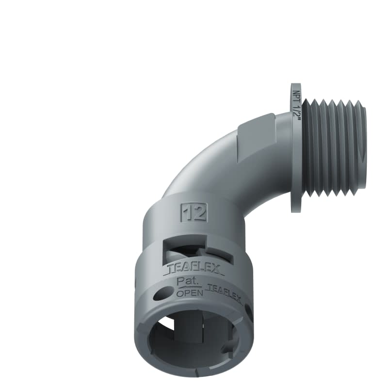 TEAFLEX - CURVA 90 IP66 12NPT 1/2'GRIGIO