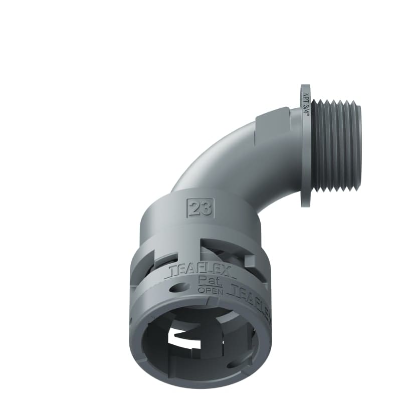 TEAFLEX - CURVA 90 IP66 23NPT 3/4'GRIGI