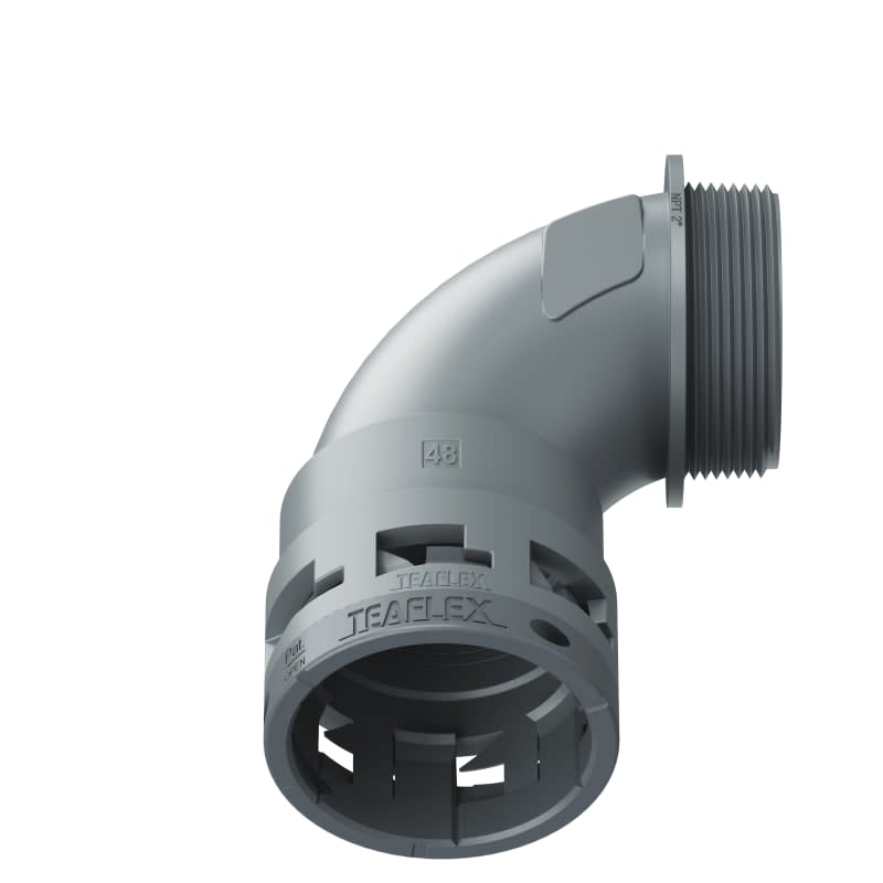 TEAFLEX - CURVA 90 IP66 48NPT 2'  GRIGIO 6GBN48N08