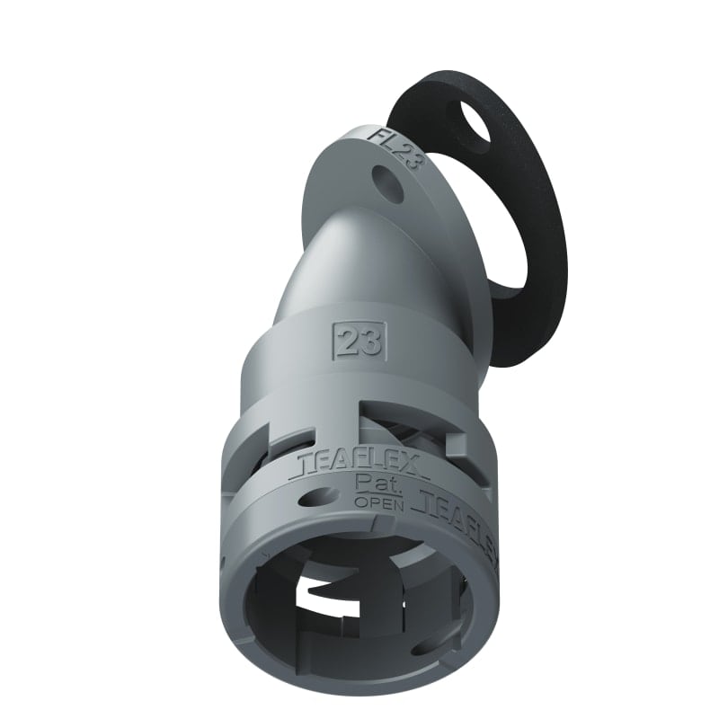 TEAFLEX - FLANGIA 45 IP66 FF23 GRIGIO