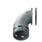 TEAFLEX - Flangia 90 IP66 FL48 Grigio Raccordo a 90 senza spigoli flangia in poliammide. 6GFL48