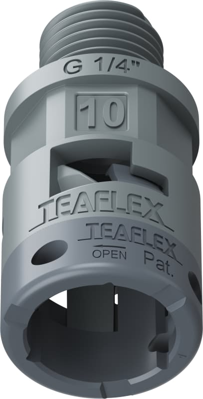 TEAFLEX - RACC.GRIGIO IP66 SM10 G 1/4' 6GSM10G01