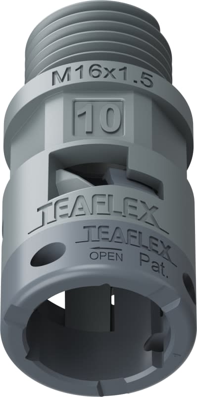 TEAFLEX - RACC.GRIGIO IP66 SM10 M16X1,5