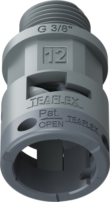 TEAFLEX - RACC.GRIGIO IP66 SM12 G 3/8' 6GSM12G02