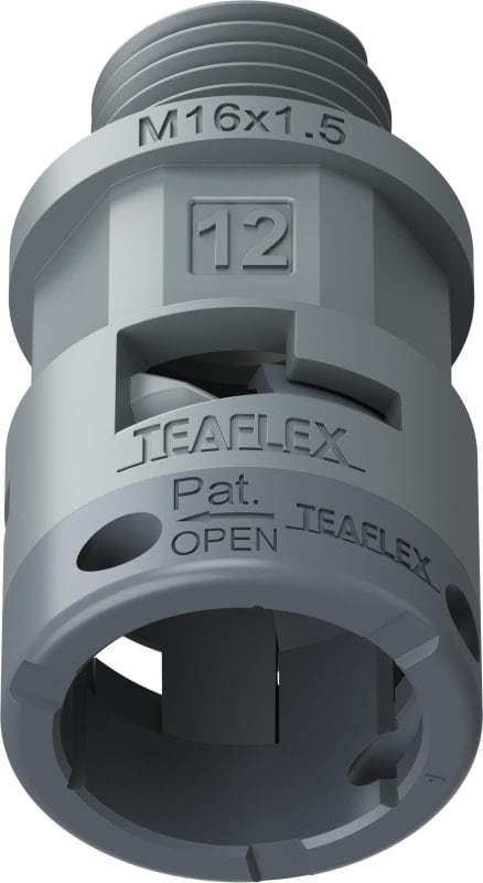TEAFLEX - RACC.GRIGIO IP66 SM12 M16X1,5