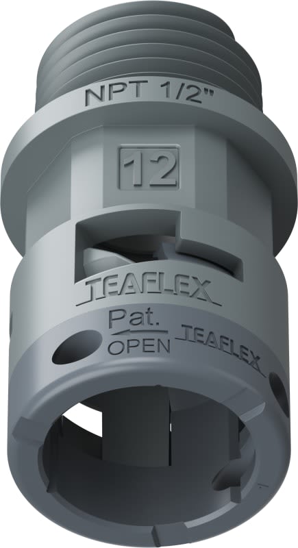 TEAFLEX - RACC.GRIGIO IP66 SM12 NPT 1/2' 6GSM12N03