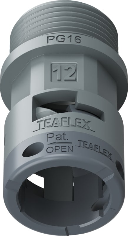 TEAFLEX - RACC.GRIGIO IP66 SM12 PG16