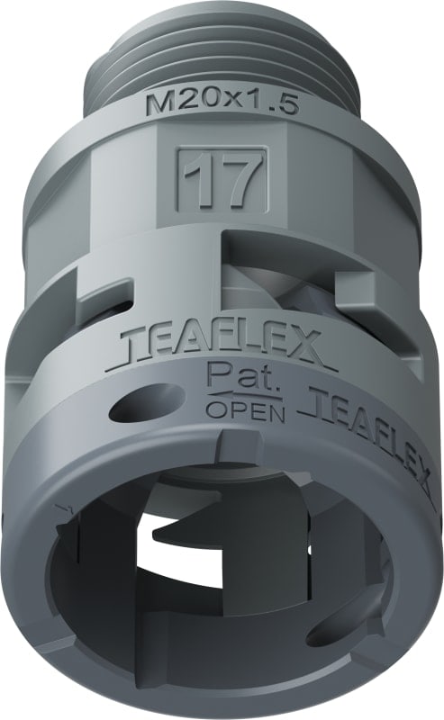 TEAFLEX - RACC.GRIGIO IP66 SM17 M20X1,5