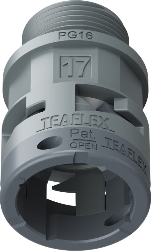 TEAFLEX - RACC.GRIGIO IP66 SM17 PG16