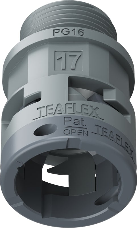 TEAFLEX - RACC.GRIGIO IP66 SM17 PG16