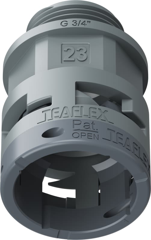 TEAFLEX - RACC.GRIGIO IP66 SM23 G 3/4'
