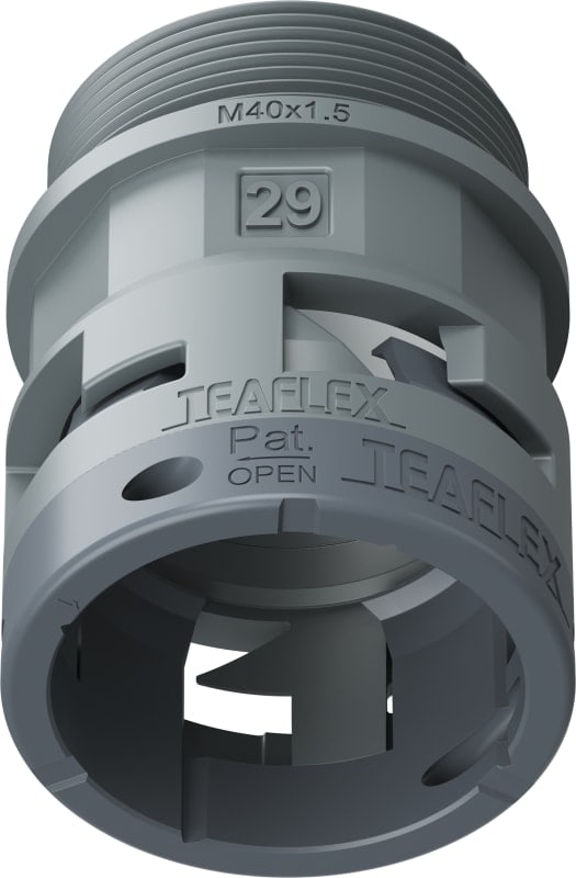 TEAFLEX - RACC.GRIGIO IP66 SM29 M40X1,5